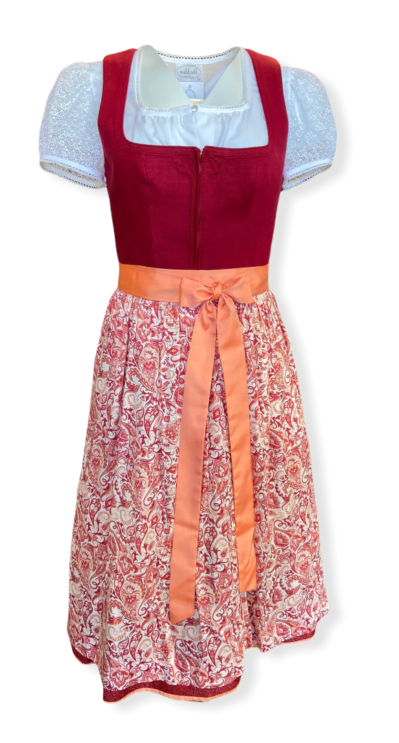 Dirndl Rommy in rot
