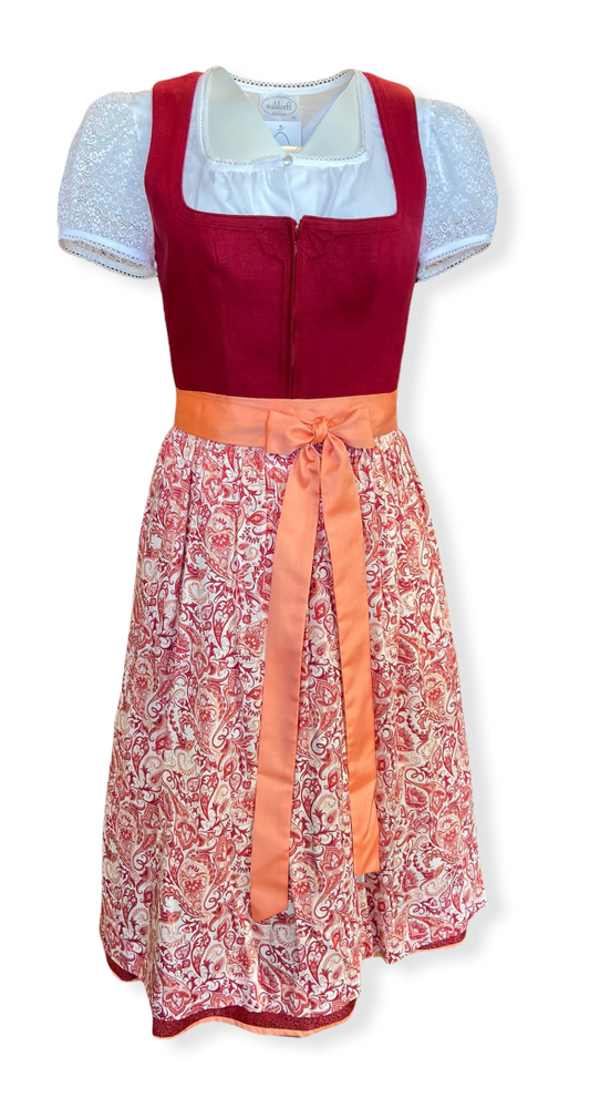 Dirndl Rommy in rot