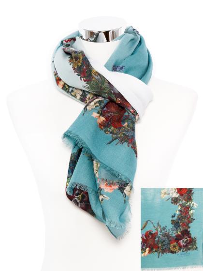 Schal Fleur marine