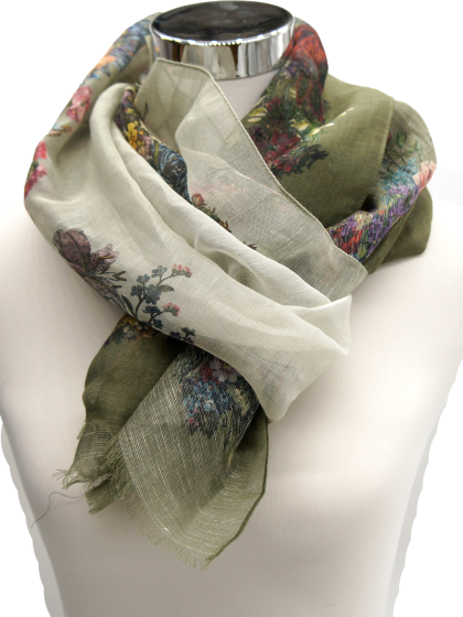 Schal Fleur tanne