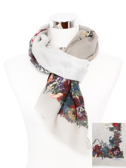 Schal Fleur kiesel