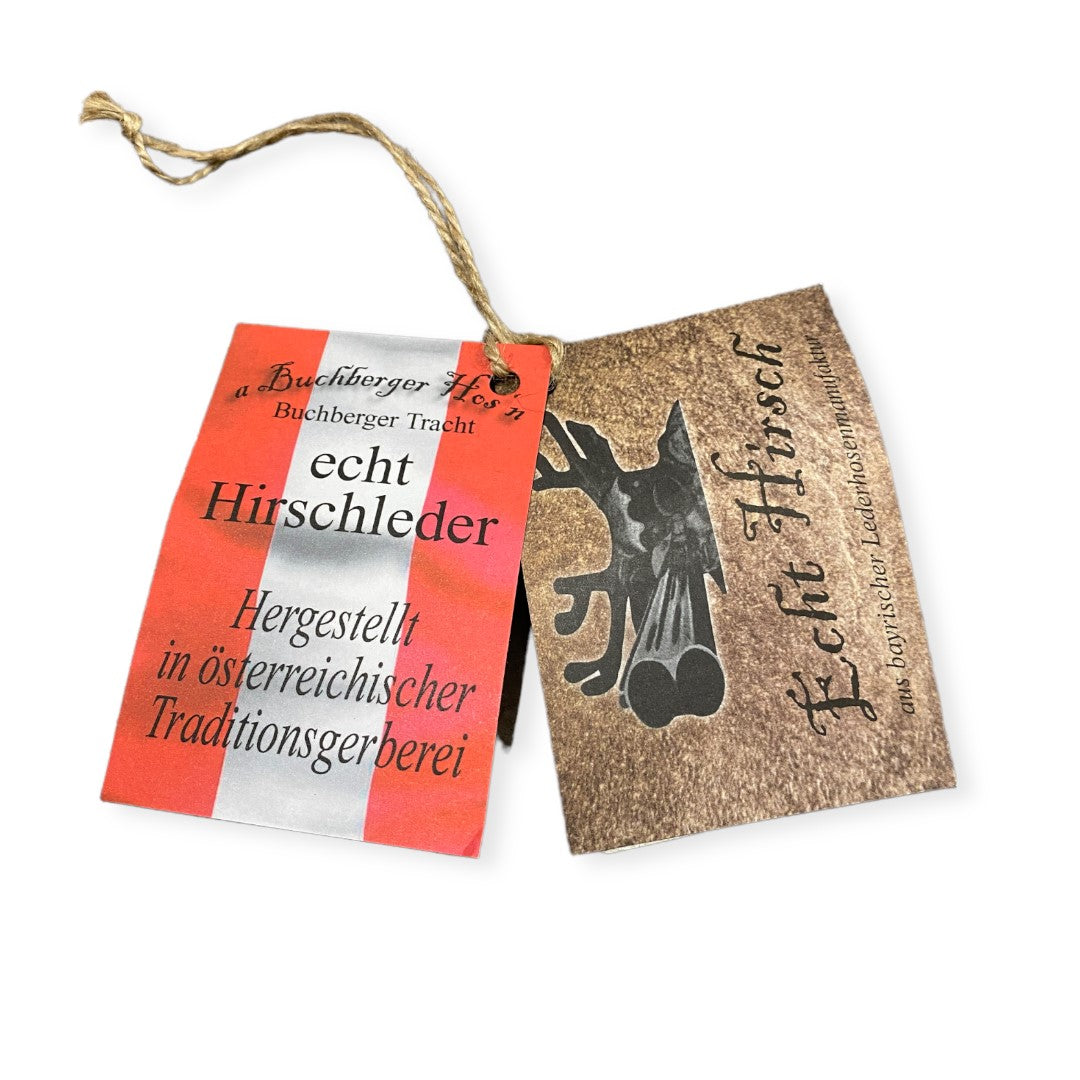 Lederhose Schorsch in rauchgold Hirsch