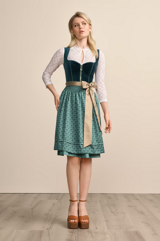 Fadia Dirndl in petrol