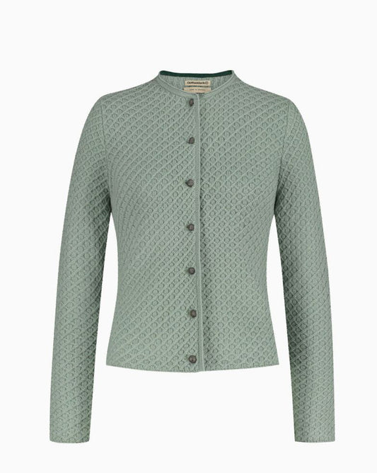 Strickjacke Vevi uni in Eukalyptus
