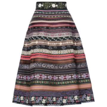 Classic Ribbon Skirt in wildflower